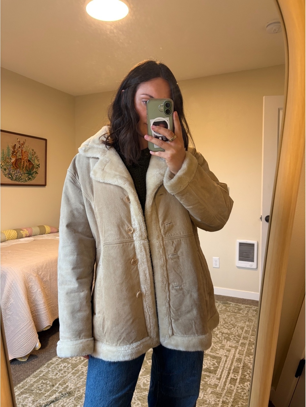 Suede coat